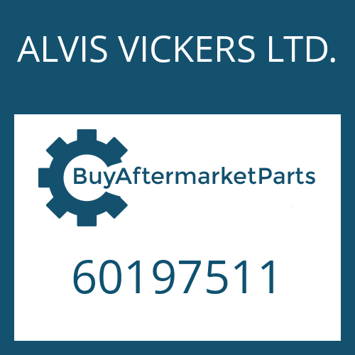 ALVIS VICKERS LTD. 60197511 - WASHER