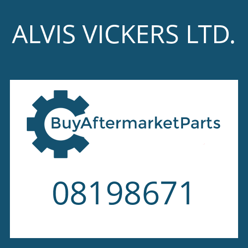 ALVIS VICKERS LTD. 08198671 - FIXING PLATE