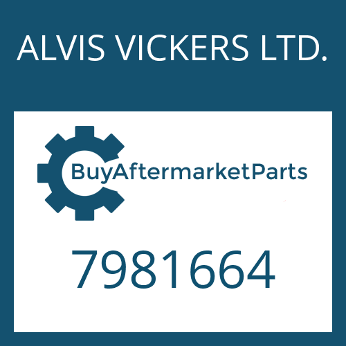 ALVIS VICKERS LTD. 7981664 - O-RING