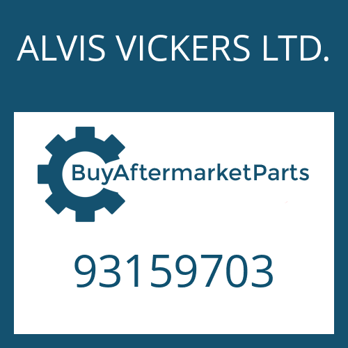 ALVIS VICKERS LTD. 93159703 - CYLINDRICAL PIN