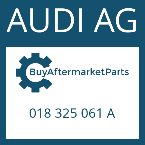 AUDI AG 018 325 061 A - HEXALOBULAR DRIVING SCREW