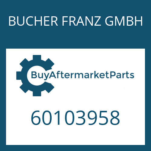 BUCHER FRANZ GMBH 60103958 - WASHER