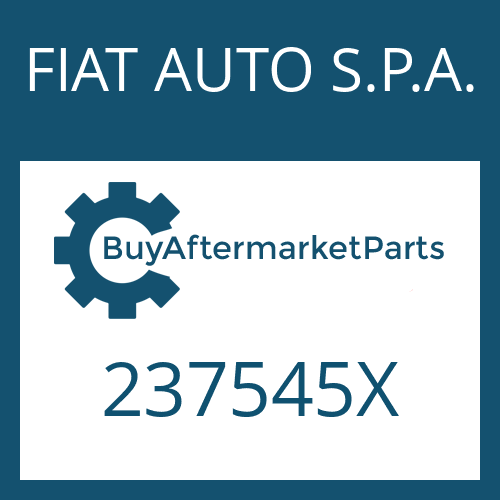 FIAT AUTO S.P.A. 237545X - SHIM RING