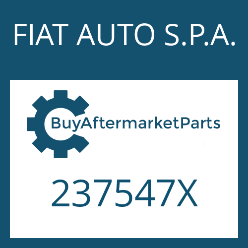 FIAT AUTO S.P.A. 237547X - SHIM RING