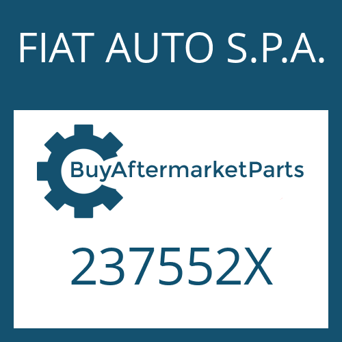 FIAT AUTO S.P.A. 237552X - SHIM RING