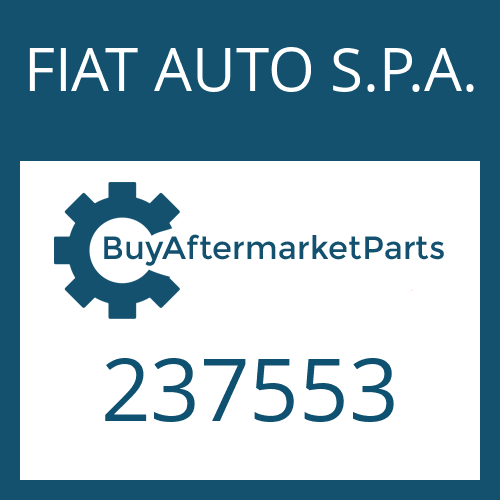 FIAT AUTO S.P.A. 237553 - SHIM RING