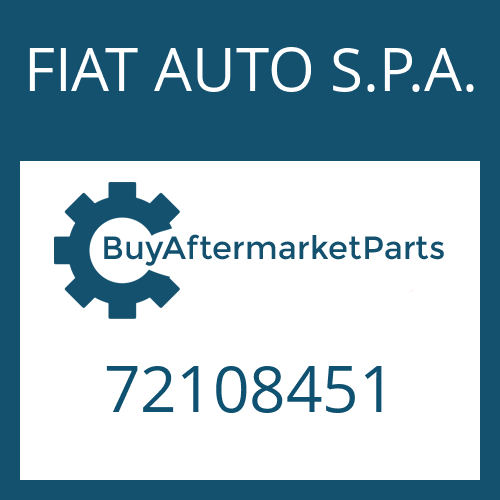 FIAT AUTO S.P.A. 72108451 - WASHER