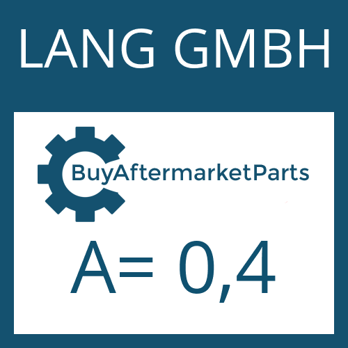 LANG GMBH A= 0,4 - SHIM