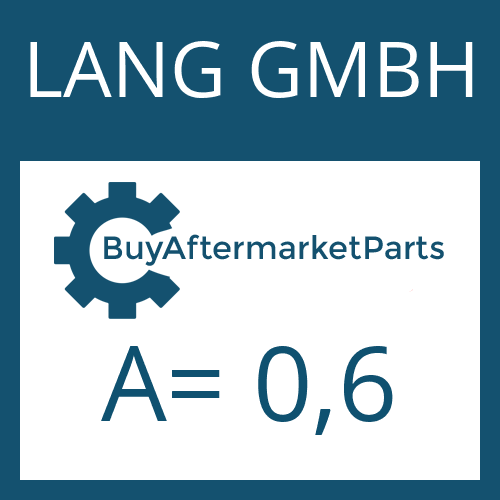 LANG GMBH A= 0,6 - SHIM