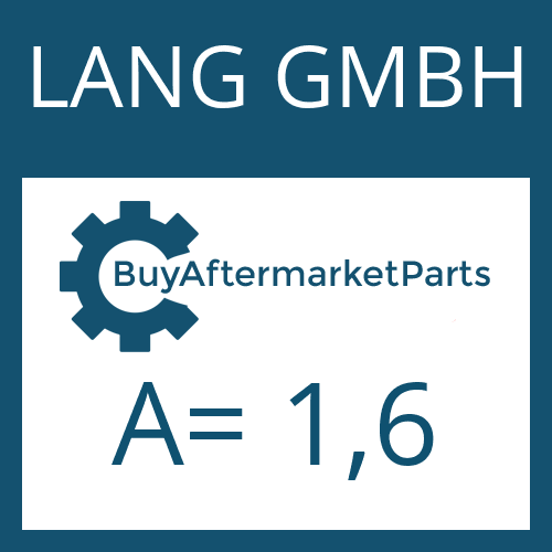 LANG GMBH A= 1,6 - SHIM