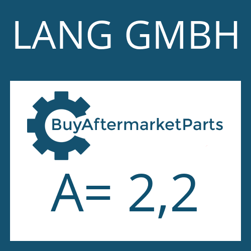 LANG GMBH A= 2,2 - SHIM