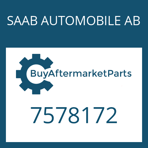 SAAB AUTOMOBILE AB 7578172 - WASHER