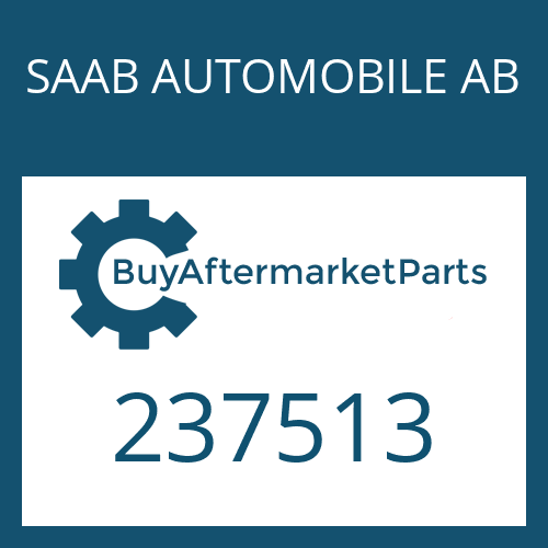 SAAB AUTOMOBILE AB 237513 - SHIM PLATE