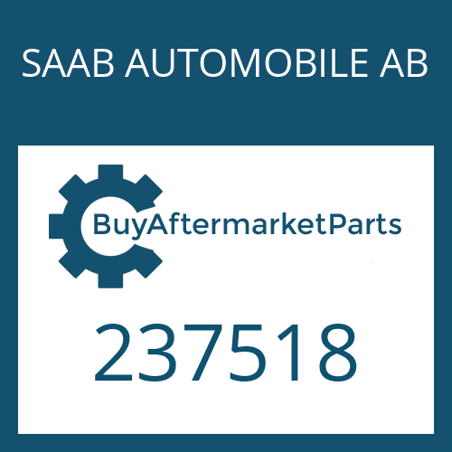 SAAB AUTOMOBILE AB 237518 - SHIM PLATE