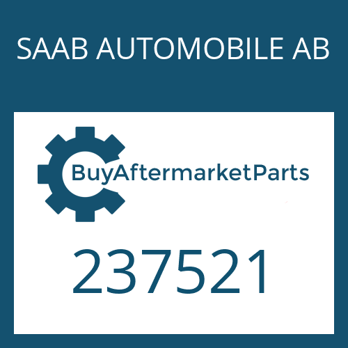 SAAB AUTOMOBILE AB 237521 - SHIM PLATE