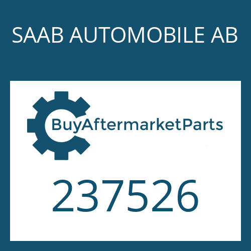 SAAB AUTOMOBILE AB 237526 - SHIM PLATE