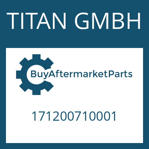 TITAN GMBH 171200710001 - PRESSURE SWITCH