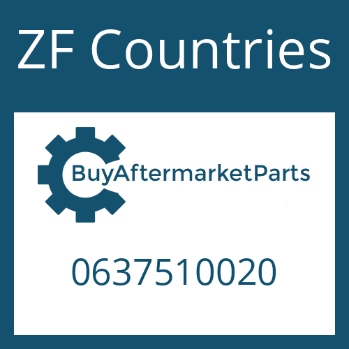 ZF Countries 0637510020 - PLUG