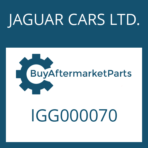 JAGUAR CARS LTD. IGG000070 - CONTROL UNIT