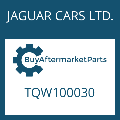 JAGUAR CARS LTD. TQW100030 - SUCTION TUBE