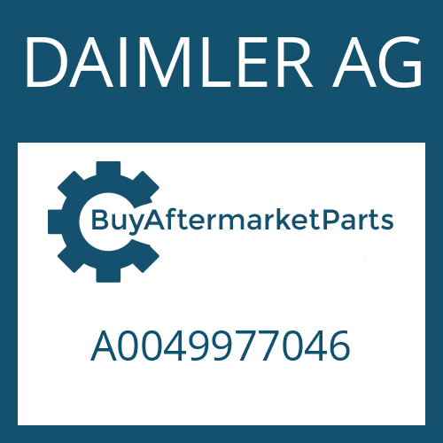 DAIMLER AG A0049977046 - SHAFT SEAL