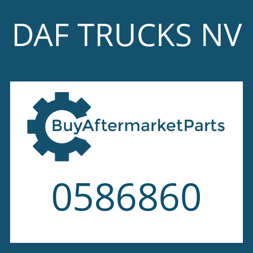 DAF TRUCKS NV 0586860 - SHAFT SEAL