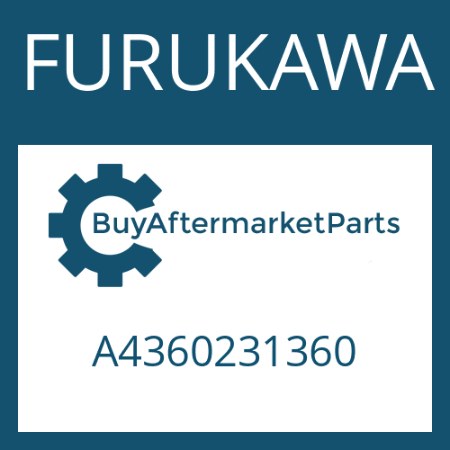 FURUKAWA A4360231360 - O-RING