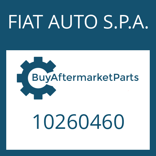 FIAT AUTO S.P.A. 10260460 - SEALING RING