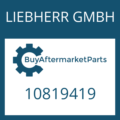 LIEBHERR GMBH 10819419 - SEALING RING