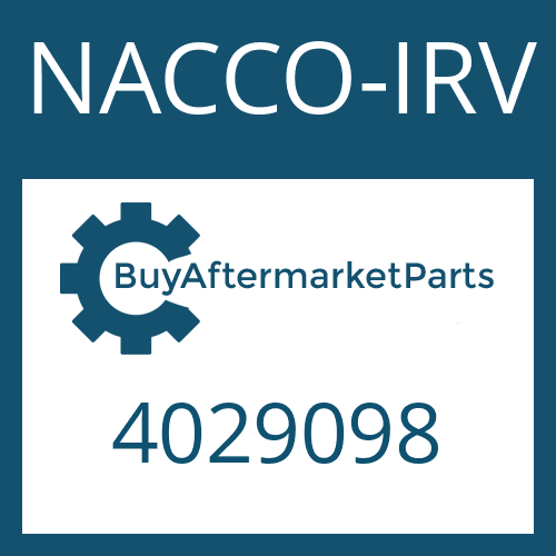 NACCO-IRV 4029098 - COUNTERSUNK SCREW