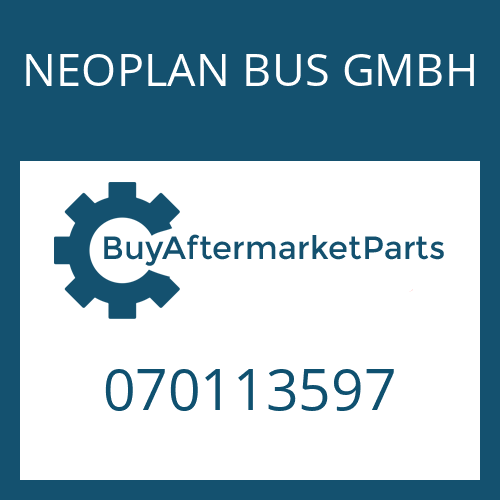 NEOPLAN BUS GMBH 070113597 - SCREW PLUG