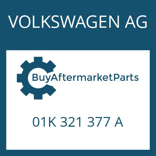 VOLKSWAGEN AG 01K 321 377 A - SCREW PLUG