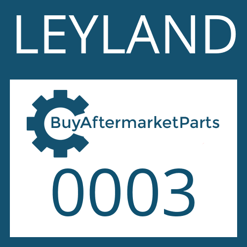 LEYLAND 0003 - PLUG