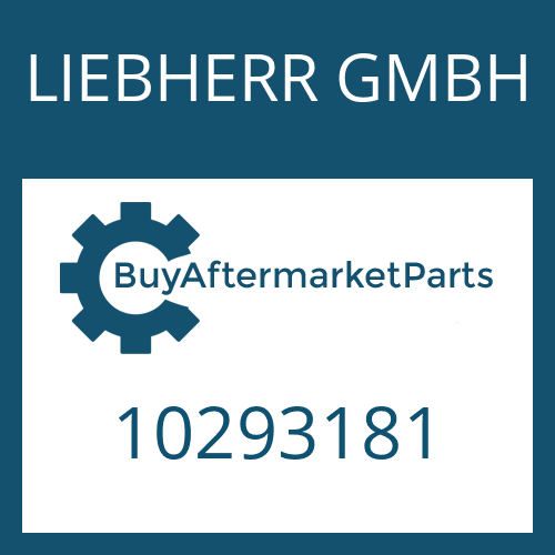 LIEBHERR GMBH 10293181 - WASHER