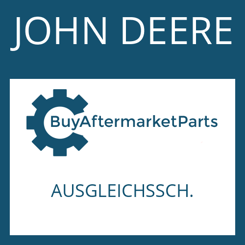 JOHN DEERE AUSGLEICHSSCH. - WASHER