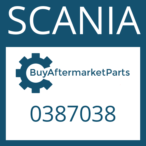 SCANIA 0387038 - END CAP for Heavy Equipment