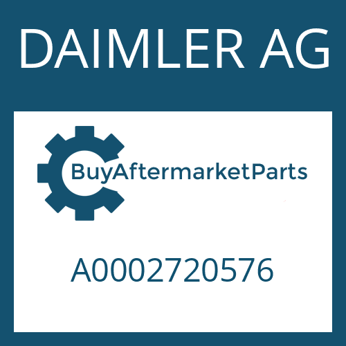 DAIMLER AG A0002720576 - WASHER for Heavy Equipment