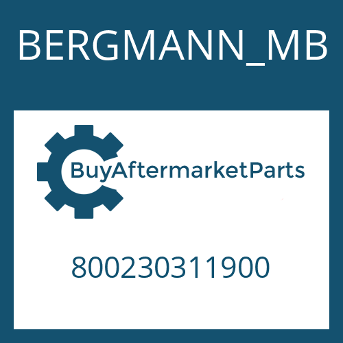 BERGMANN_MB 800230311900 - WASHER