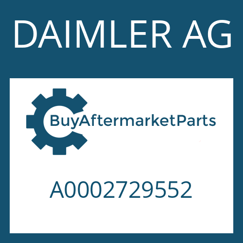 DAIMLER AG A0002729552 - SPACER WASHER