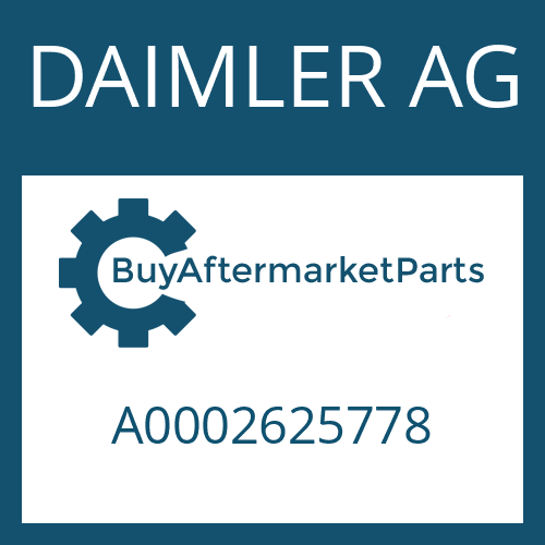 DAIMLER AG A0002625778 - WASHER for Heavy Equipment