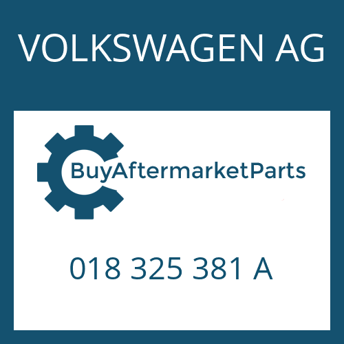 VOLKSWAGEN AG 018 325 381 A - ROUND SEALING RING