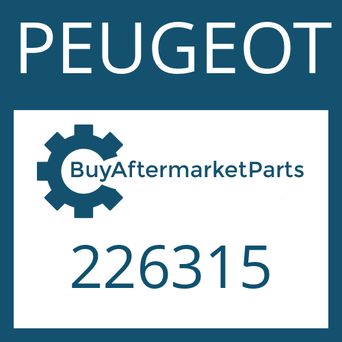 PEUGEOT 226315 - ROUND SEALING RING