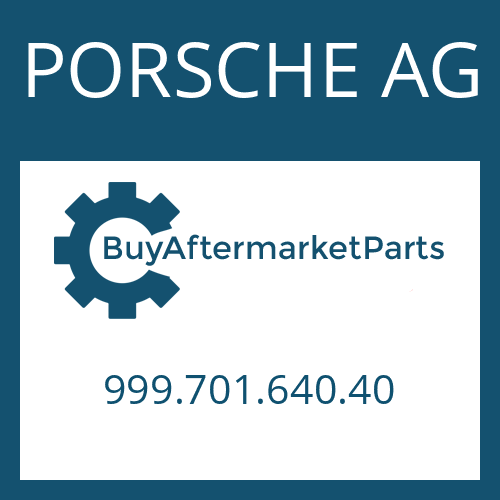 PORSCHE AG 999.701.640.40 - ROUND SEALING RING