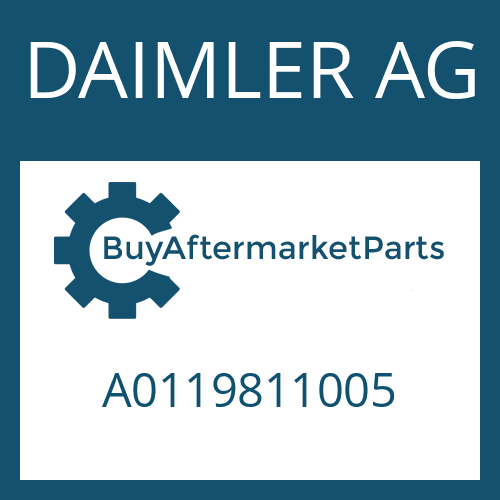 DAIMLER AG A0119811005 - AXIAL ROLLER BEARING