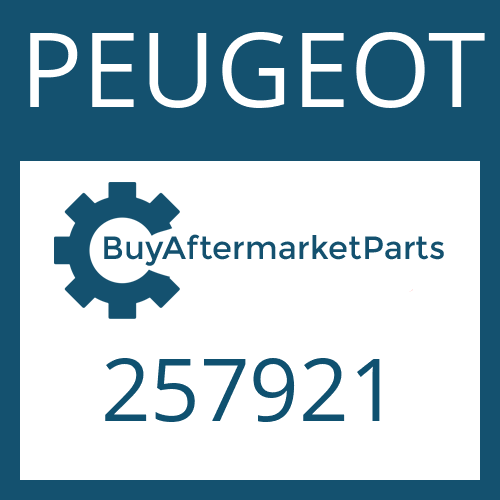 PEUGEOT 257921 - HEXALOBULAR DRIVING SCREW