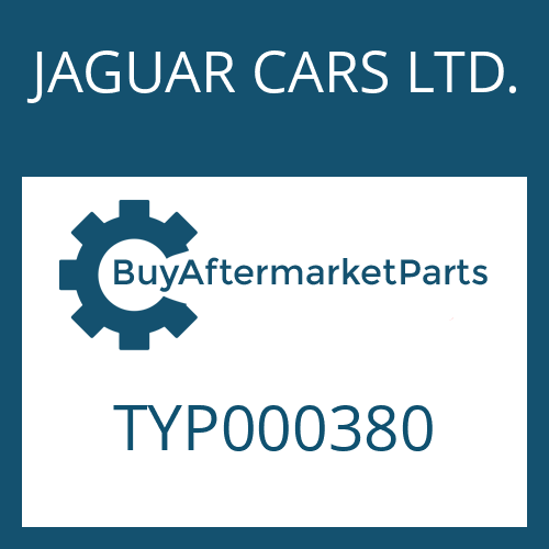 JAGUAR CARS LTD. TYP000380 - HEXALOBULAR DRIVING SCREW