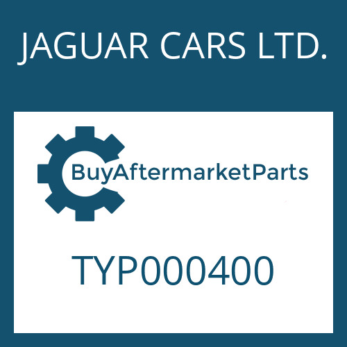 JAGUAR CARS LTD. TYP000400 - TORX SCREW for Heavy Equipment