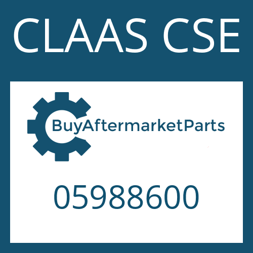 CLAAS CSE 05988600 - HEXALOBULAR DRIVING SCREW