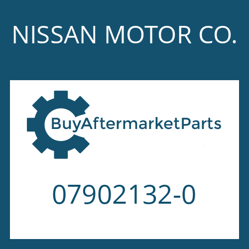 NISSAN MOTOR CO. 07902132-0 - SCREW PLUG