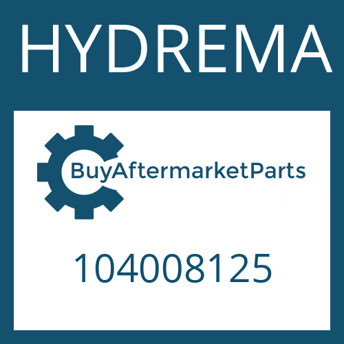 HYDREMA 104008125 - SHAFT SEAL